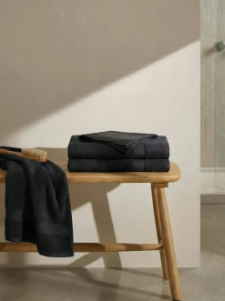 Alva Handduk 2-pack 50x70 cm, Mörkblå