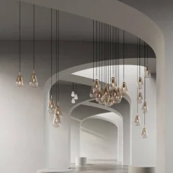 Anoli 3 Ljuskrona, Nordic Gold / Guld